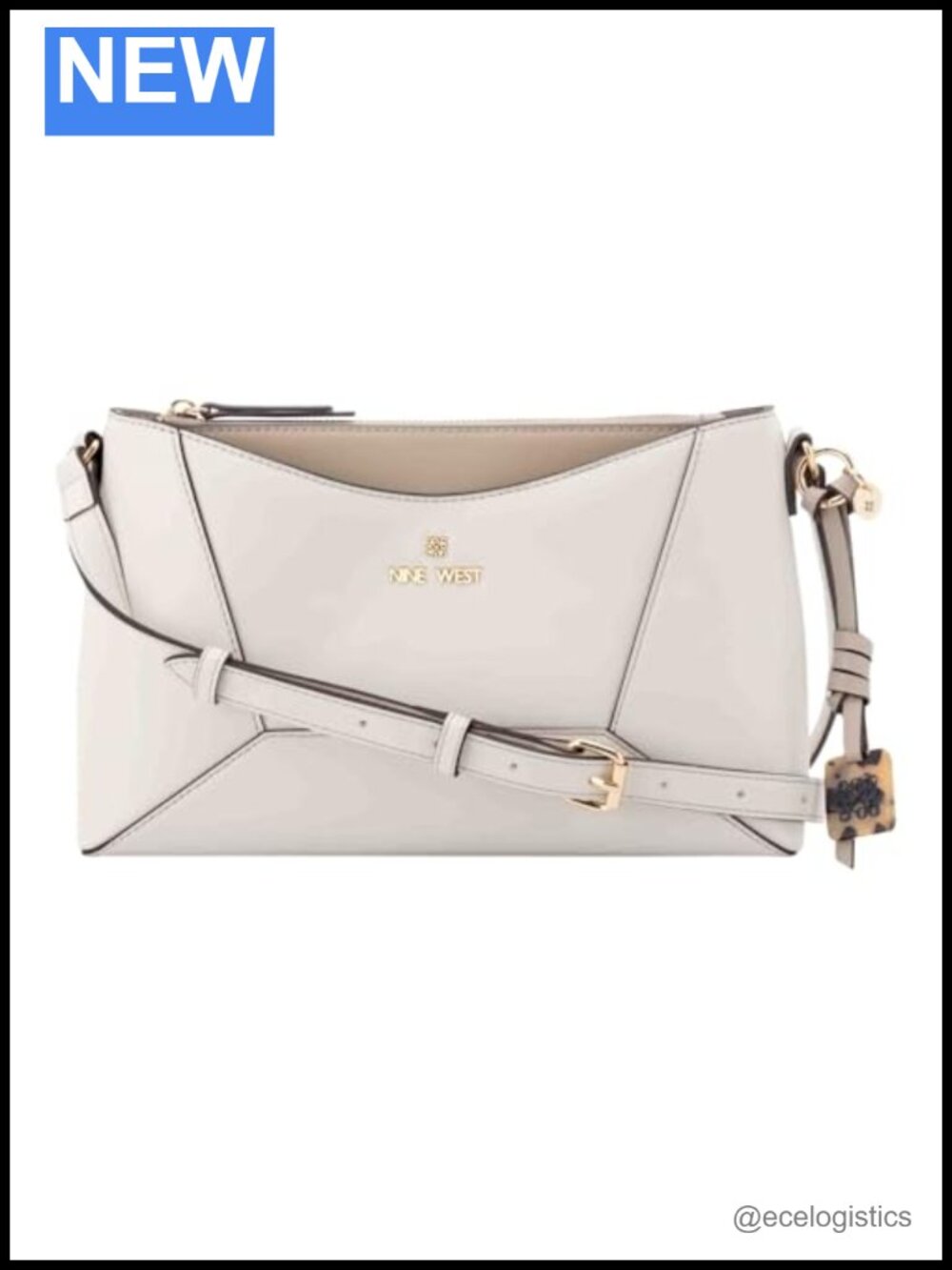 Nine West Crossbody Polyurethane Purse Adjustable Strap